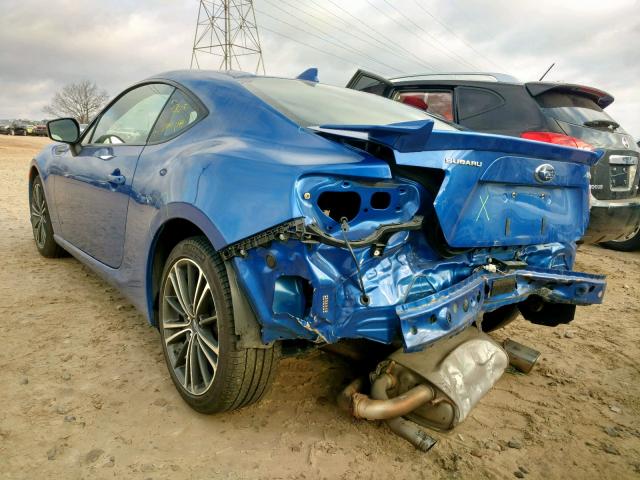 JF1ZCAC18F8606784 - 2015 SUBARU BRZ 2.0 LI BLUE photo 3