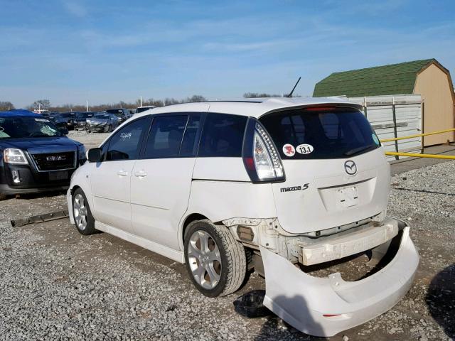 JM1CR293490338459 - 2009 MAZDA 5 WHITE photo 3