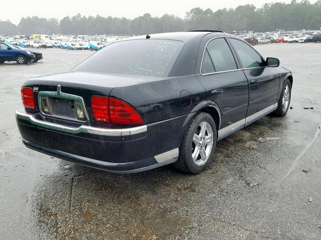 1LNHM87A82Y675860 - 2002 LINCOLN LS BLACK photo 4