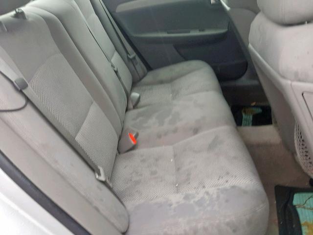 1G1ZG57B89F142560 - 2009 CHEVROLET MALIBU LS SILVER photo 6