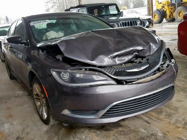 1C3CCCAB6FN533511 - 2015 CHRYSLER 200 LIMITE GRAY photo 1