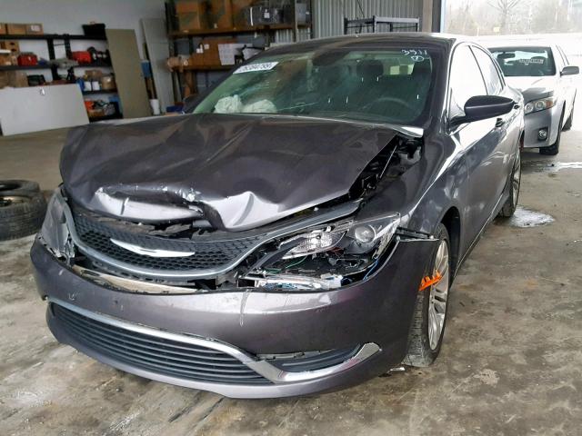 1C3CCCAB6FN533511 - 2015 CHRYSLER 200 LIMITE GRAY photo 2