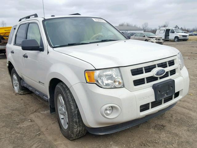 1FMCU593X9KA17915 - 2009 FORD ESCAPE HYB WHITE photo 1