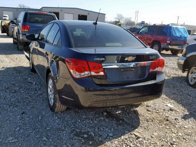 1G1PA5SH8D7147166 - 2013 CHEVROLET CRUZE LS BLACK photo 3