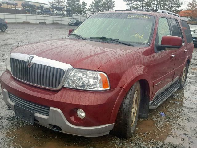 5LMFU28R34LJ23396 - 2004 LINCOLN NAVIGATOR MAROON photo 2