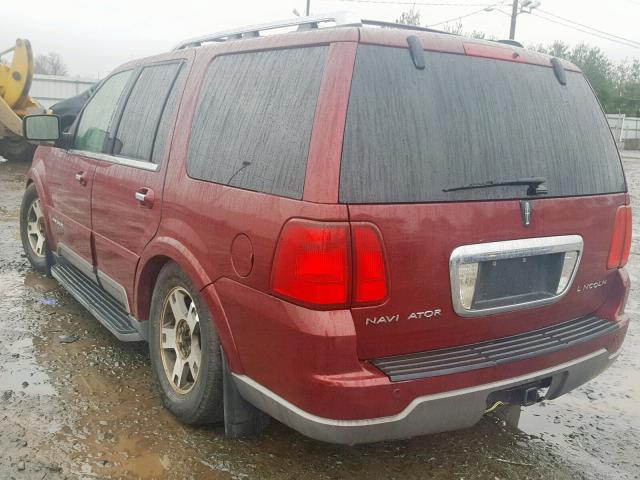 5LMFU28R34LJ23396 - 2004 LINCOLN NAVIGATOR MAROON photo 3