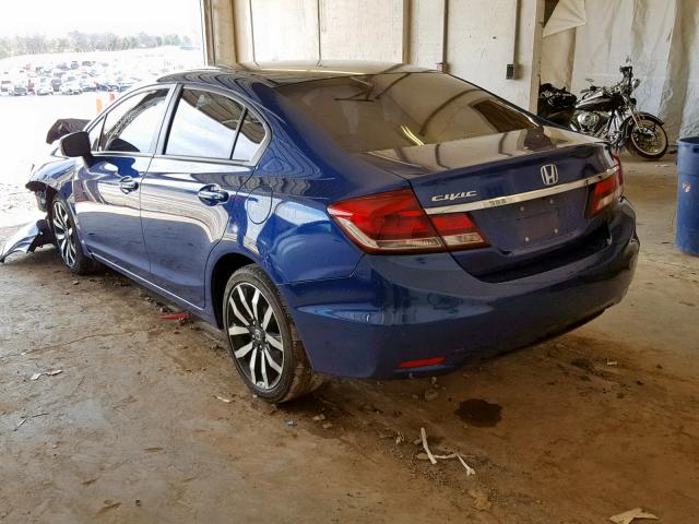 19XFB2F99EE056782 - 2014 HONDA CIVIC EXL Mavi foto 3