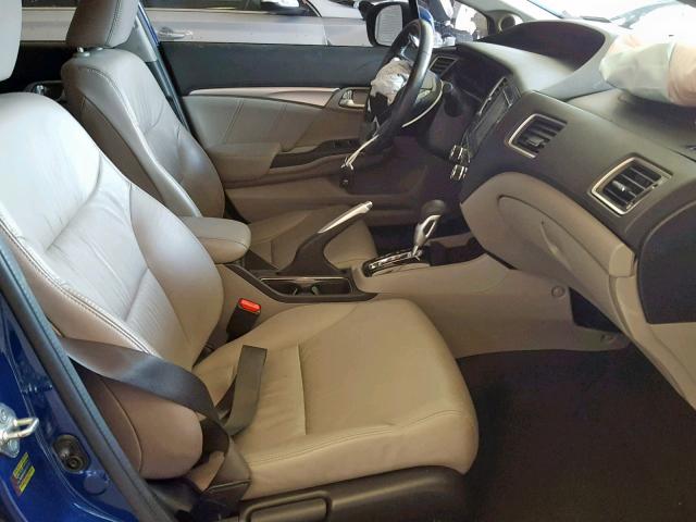 19XFB2F99EE056782 - 2014 HONDA CIVIC EXL Mavi foto 5