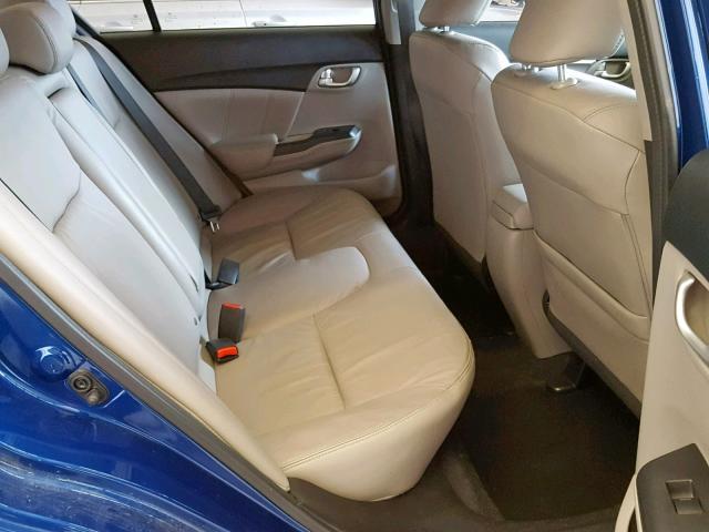 19XFB2F99EE056782 - 2014 HONDA CIVIC EXL Mavi foto 6