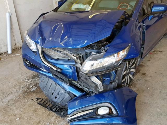 19XFB2F99EE056782 - 2014 HONDA CIVIC EXL Mavi foto 9