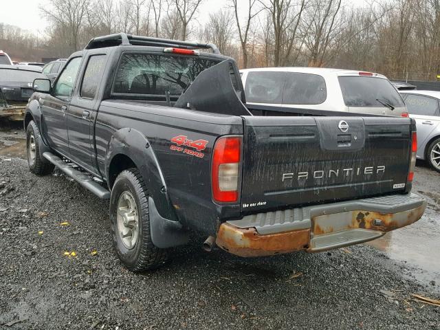 1N6ED29Y53C406211 - 2003 NISSAN FRONTIER C BLACK photo 3