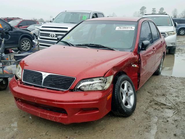 JA3AJ26E53U118279 - 2003 MITSUBISHI LANCER ES RED photo 2