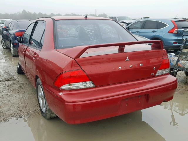 JA3AJ26E53U118279 - 2003 MITSUBISHI LANCER ES RED photo 3