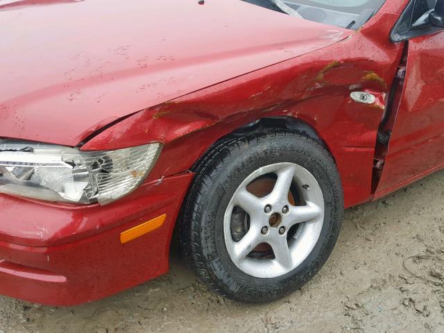 JA3AJ26E53U118279 - 2003 MITSUBISHI LANCER ES RED photo 9