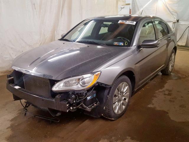 1C3CCBABXDN686612 - 2013 CHRYSLER 200 LX GRAY photo 2