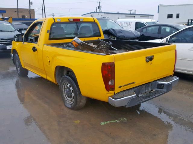 1GCCS149978191550 - 2007 CHEVROLET COLORADO YELLOW photo 3