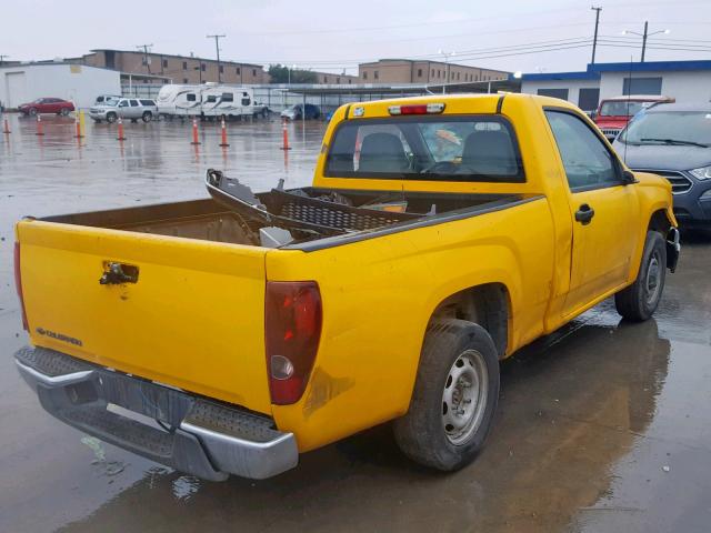 1GCCS149978191550 - 2007 CHEVROLET COLORADO YELLOW photo 4