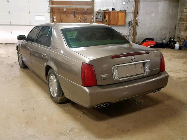 1G6KD54YXYU184929 - 2000 CADILLAC DEVILLE BROWN photo 3