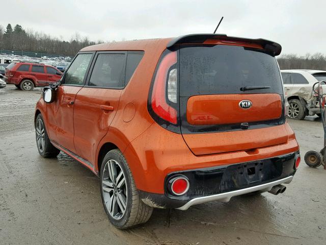 KNDJX3AA7J7520262 - 2018 KIA SOUL ! ORANGE photo 3