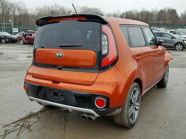 KNDJX3AA7J7520262 - 2018 KIA SOUL ! ORANGE photo 4