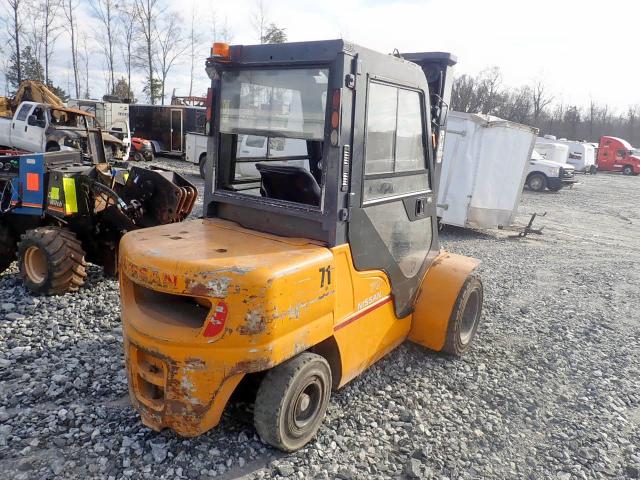 MYGL02A35V - 2008 NISSAN FORKLIFT YELLOW photo 4