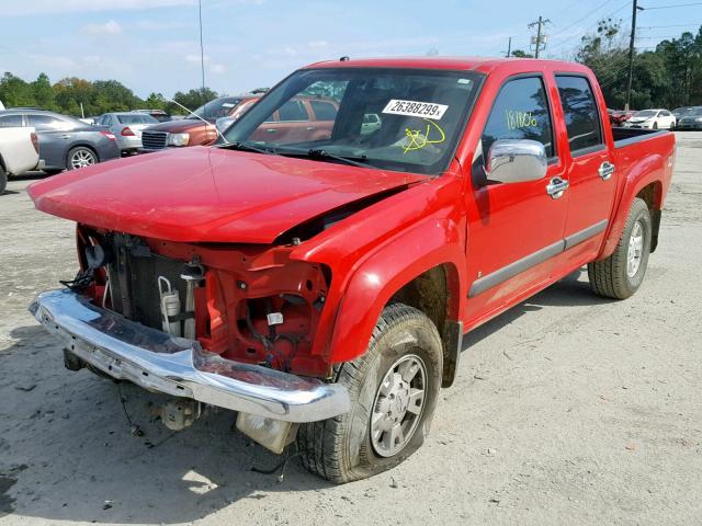 1GCDT136X68166244 - 2006 CHEVROLET COLORADO RED photo 2