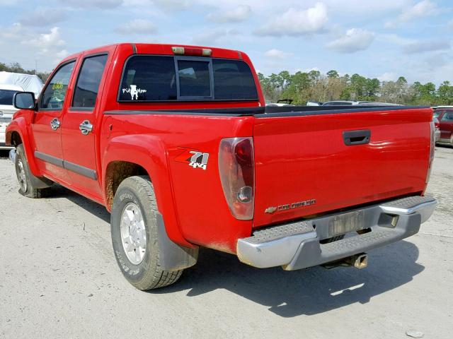 1GCDT136X68166244 - 2006 CHEVROLET COLORADO RED photo 3