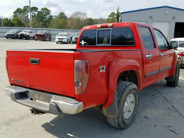 1GCDT136X68166244 - 2006 CHEVROLET COLORADO RED photo 4