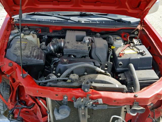 1GCDT136X68166244 - 2006 CHEVROLET COLORADO RED photo 7