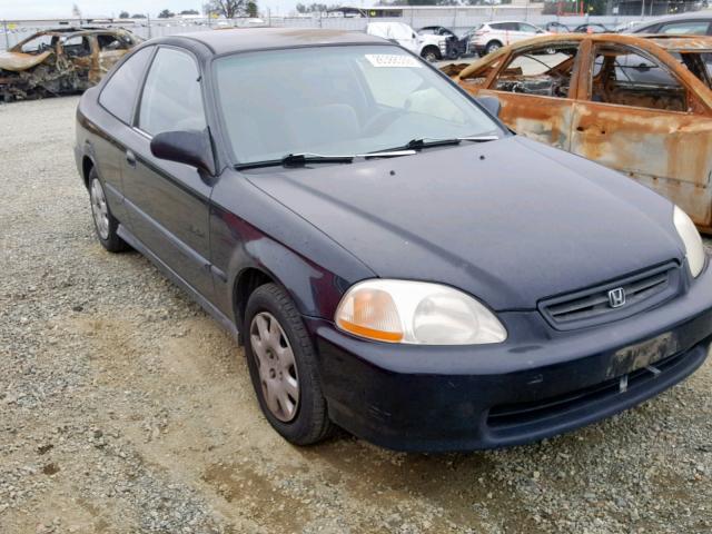 1HGEJ6223WL027318 - 1998 HONDA CIVIC DX BLUE photo 1