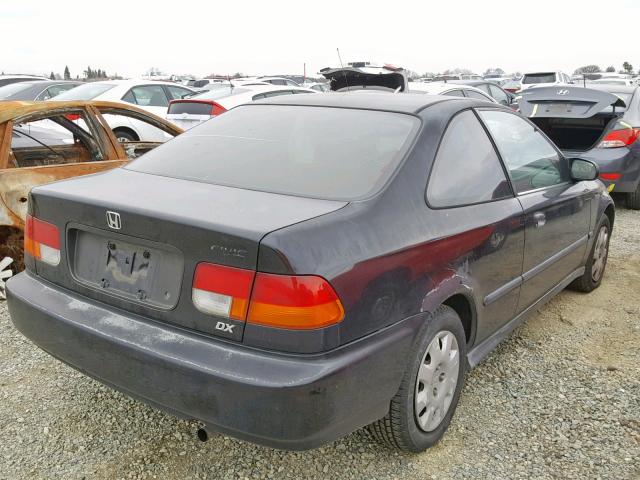 1HGEJ6223WL027318 - 1998 HONDA CIVIC DX BLUE photo 4