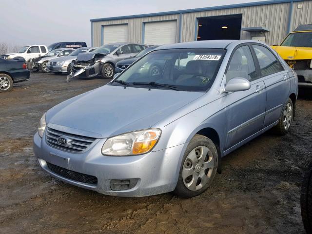 KNAFE121375452042 - 2007 KIA SPECTRA EX BLUE photo 2