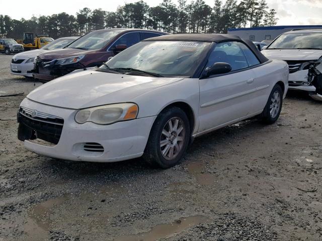 1C3EL75R64N154058 - 2004 CHRYSLER SEBRING GT WHITE photo 2