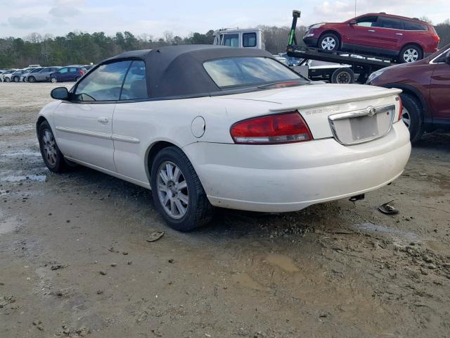 1C3EL75R64N154058 - 2004 CHRYSLER SEBRING GT WHITE photo 3