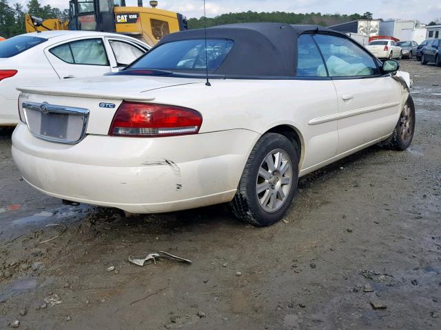 1C3EL75R64N154058 - 2004 CHRYSLER SEBRING GT WHITE photo 4