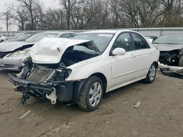 KNAFE222695660627 - 2009 KIA SPECTRA EX WHITE photo 2