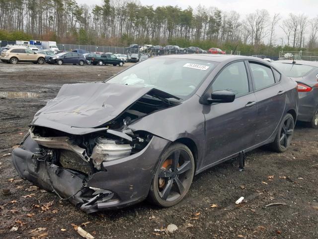 1C3CDFBB3FD212724 - 2015 DODGE DART SXT GRAY photo 2