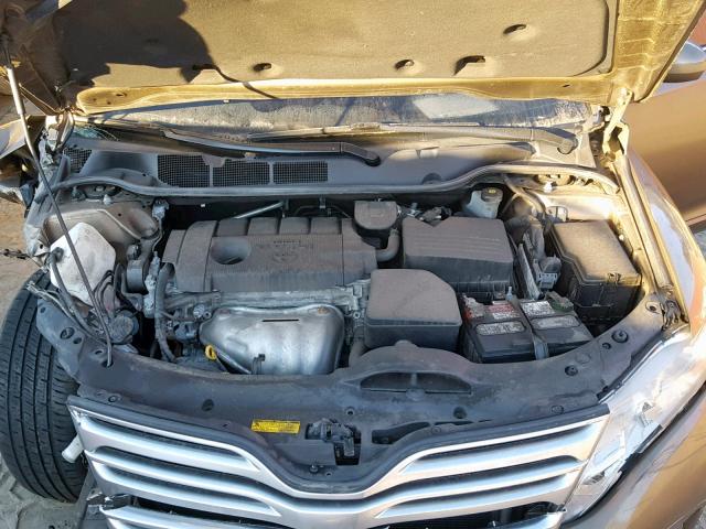 4T3ZA3BB6BU039002 - 2011 TOYOTA VENZA BASE TAN photo 7