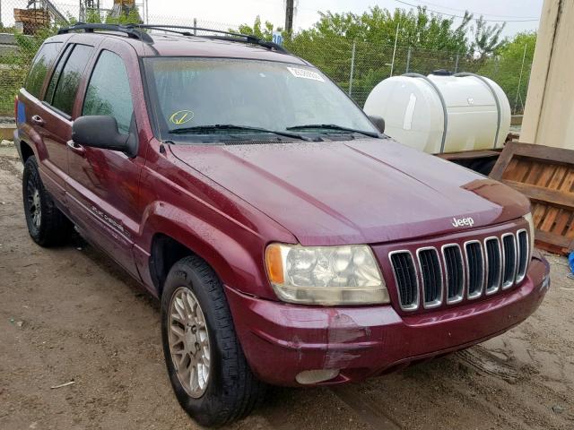 1J4GX58S32C132789 - 2002 JEEP GRAND CHER RED photo 1