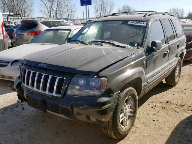 1J4GW48N04C275273 - 2004 JEEP GRAND CHER GRAY photo 2