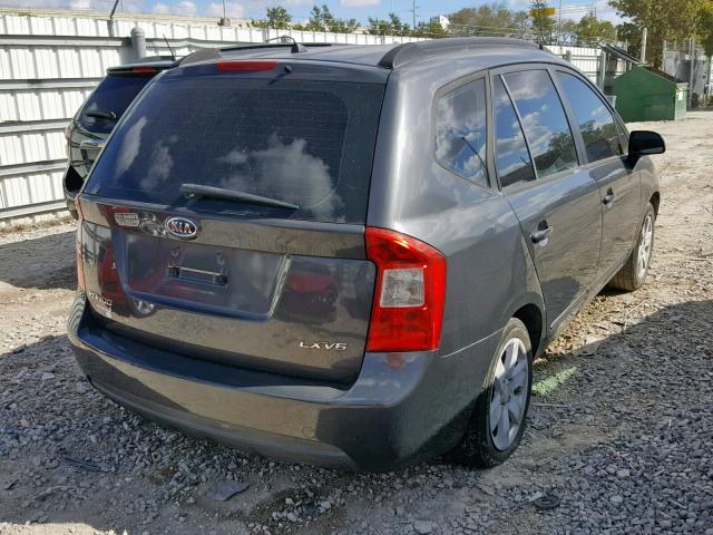 KNAFG526887128667 - 2008 KIA RONDO LX GRAY photo 4