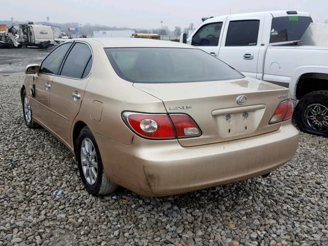 JTHBF30G025025961 - 2002 LEXUS ES 300 BEIGE photo 3