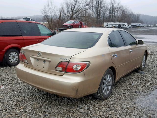 JTHBF30G025025961 - 2002 LEXUS ES 300 BEIGE photo 4