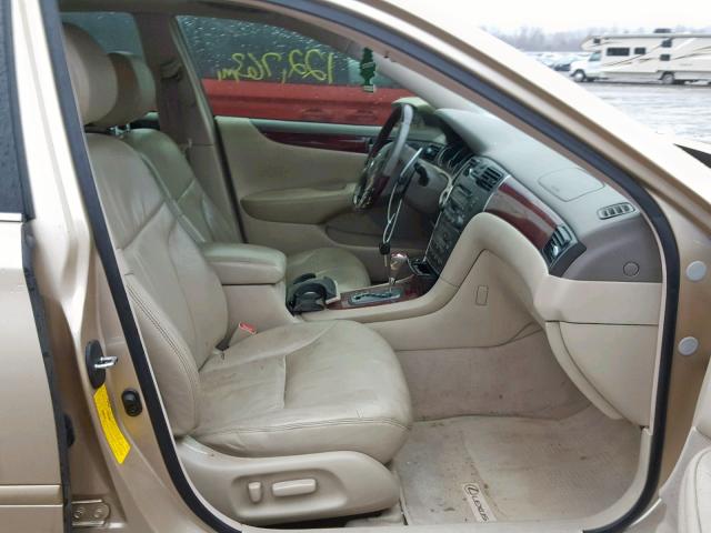 JTHBF30G025025961 - 2002 LEXUS ES 300 BEIGE photo 5