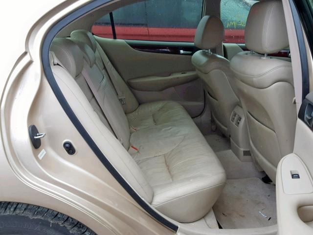 JTHBF30G025025961 - 2002 LEXUS ES 300 BEIGE photo 6