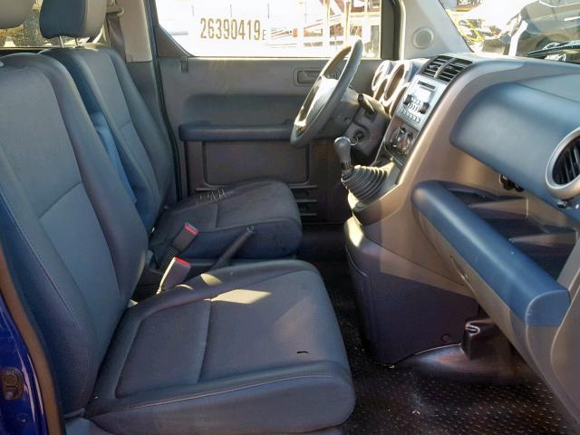 5J6YH17684L005487 - 2004 HONDA ELEMENT EX BLUE photo 5