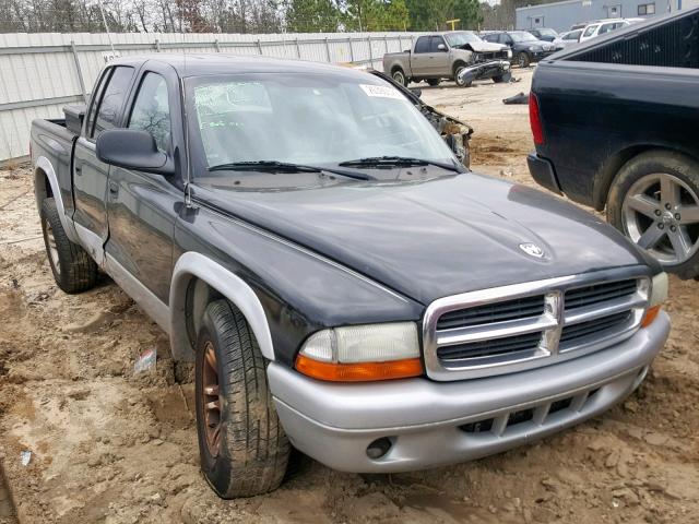 1D7HL48X03S325863 - 2003 DODGE DAKOTA QUA BLACK photo 1