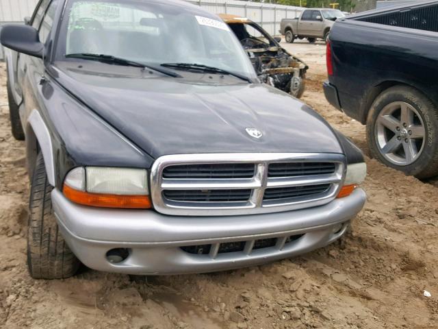 1D7HL48X03S325863 - 2003 DODGE DAKOTA QUA BLACK photo 7