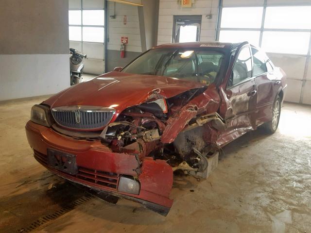 1LNHM87A74Y618651 - 2004 LINCOLN LS RED photo 2