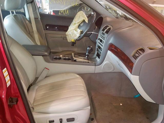 1LNHM87A74Y618651 - 2004 LINCOLN LS RED photo 5